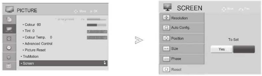 LG 32LD550N - Screen Reset - 1
