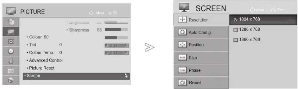 LG 50PK750N - Selecting Resolution - 1