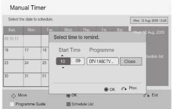 LG 50PK750N - BUTTON FUNCTION IN REMIND SETTING MODE - 10