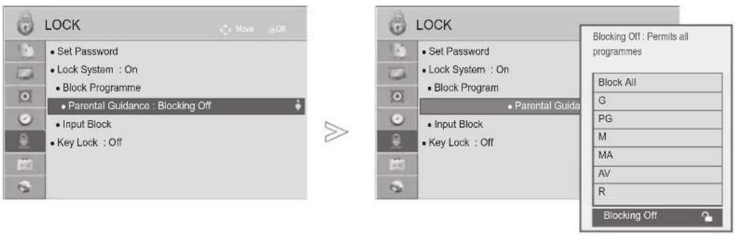 LG 50PK750N - PARENTAL CONTROL (IN DIGITAL MODE ONLY) - 1