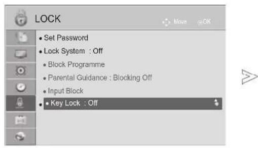 LG 50PK750N - KEY LOCK - 1