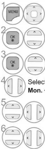 LG 50PK750N - AUTO ON/OFF TIME SETTING - 4