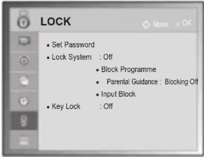 LG 50PA550T - LOCK settings - 1