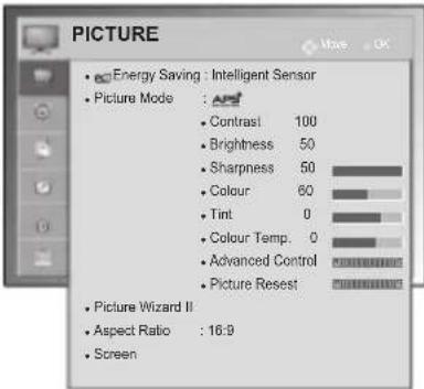 LG 50PA550T - PICTURE settings - 1