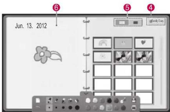 LG 50PA550T - Using Family Diary - 2