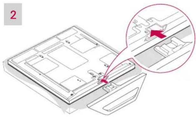 LG 50PA550T - Attaching the stand - 2