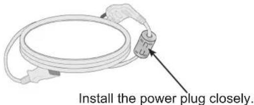 LG 42LX6900 - Use of ferrite core (This feature is not available for all models.) - 1