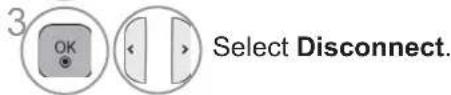 LG 42LX6900 - Disconnecting the Bluetooth headset during use - 4