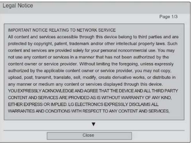 LG 42LX6900 - LEGAL NOTICE - 3