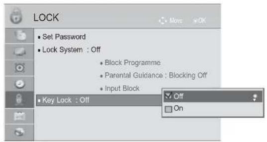 LG 42LX6900 - KEY LOCK - 2