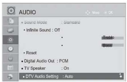 LG 42LX6900 - DTV AUDIO SETTING (IN DIGITAL MODE ONLY) - 1