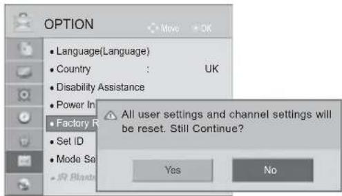LG 42LX6900 - INITIALIZING(RESET TO ORIGINAL FACTORY SETTINGS) - 3