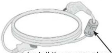 LG 42LX6900 - Use of ferrite core (This feature is not available for all models.) - 1