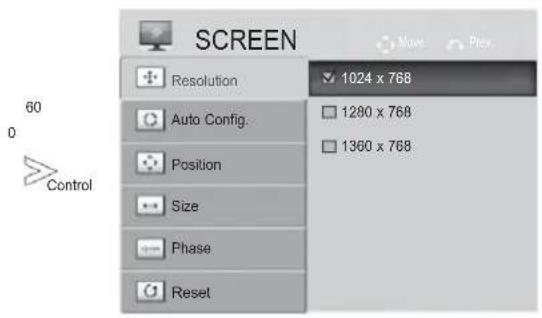 LG 42LX6900 - Selecting Resolution - 2