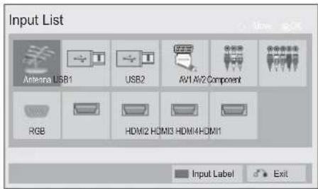 LG 42LX6900 - INPUT LIST - 1