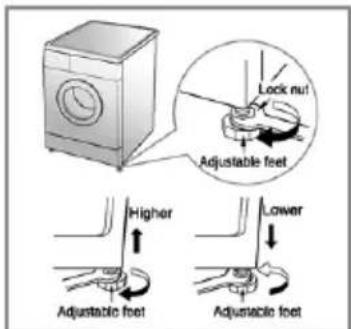 LG WD-80490NP - ■ Level adjustment - 2