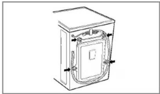 LG WD-80490NP - ■ Removing transit bolts - 1
