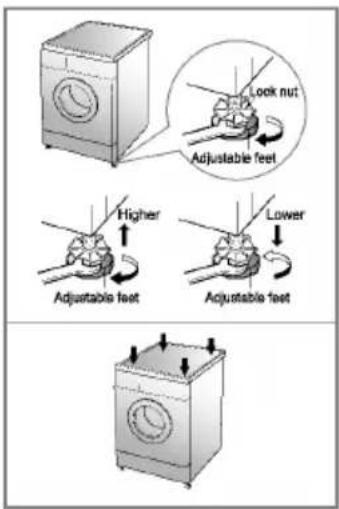 LG WD-1066LP - ■ Level adjustment - 2