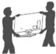 LG 43UM7400PCA - Lifting and moving the TV - 2