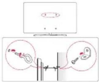LG 43UM7400PCA - Securing TV to the Wall - 1