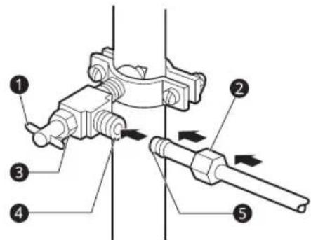 LG LM65BGSK - Connect the tubing to the valve. - 1