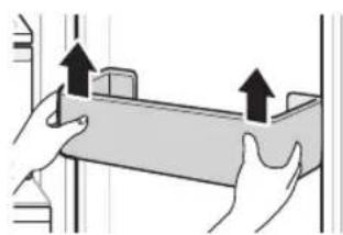 LG GC-L247KQDV - Removing/Refitting the Door Basket - 1