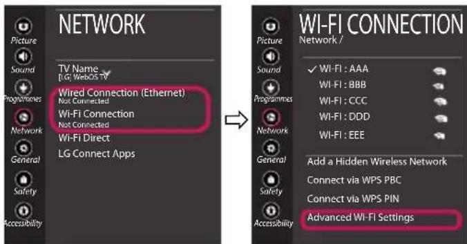 LG OLED55B8SSC - Troubleshooting Network Problems - 3