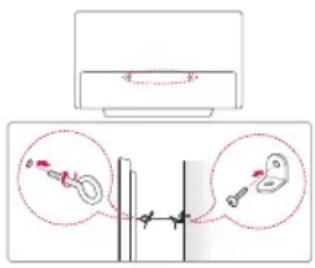 LG OLED55B8SSC - Sujeción del televisor a la pared - 1