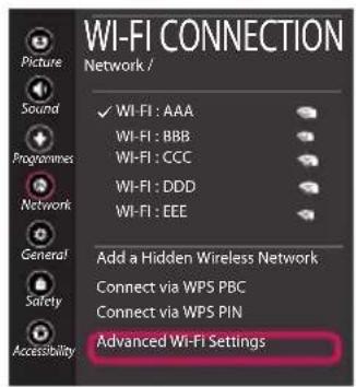 LG OLED55B8SSC - Network Settings - 6