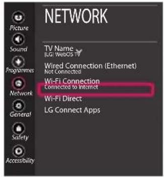 LG OLED55B8SSC - Network Settings - 5