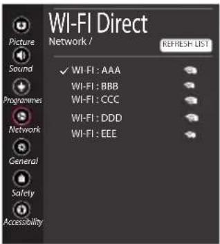 LG OLED55B8SSC - Wi-Fi Direct Setting - 1