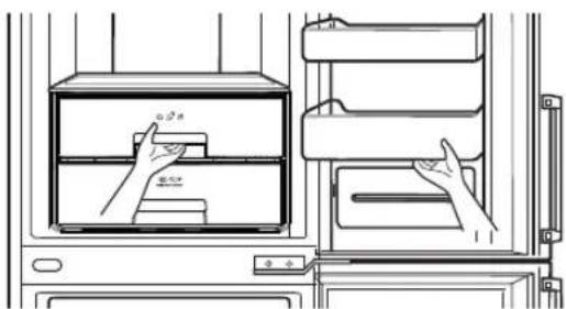 LG GB5237AVEW - Rozdělení zásuvky pro zeleninu - 1