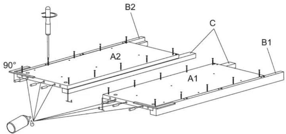 B2 C 90° A2 A1 B1