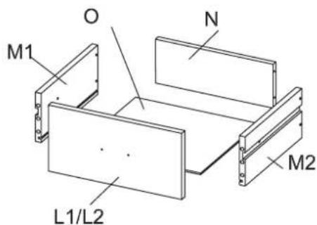 M1 O N L1/L2 M2