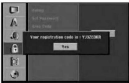 LG LH-RH7505SA - DivX Registration Code - 1