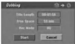 LG LH-RH7505SA - Dubbing from HDD to DVD - 2