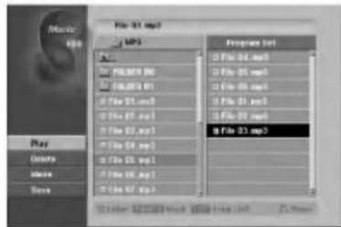LG LH-RH7505SA - Program List menu options - 1