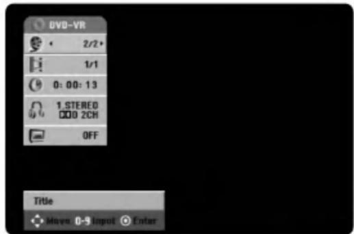 LG LH-RH7505SA - Displaying Disc Information on-screen - 2