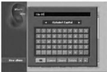 LG LH-RH7505SA - Naming a file on the HDD or Memory Card - 2