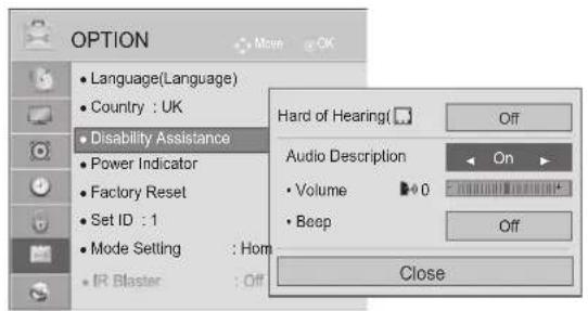 LG 55LX950N - AUDIO DESCRIPTION (IN DIGITAL MODE ONLY) - 3