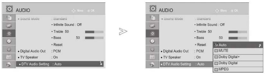 LG 55LX950N - DTV AUDIO SETTING (IN DIGITAL MODE ONLY) - 1