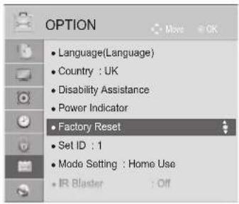 LG 55LX950N - INITIALIZING(RESET TO ORIGINAL FACTORY SETTINGS) - 1
