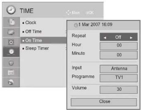 LG 55LX950N - AUTO ON/OFF TIME SETTING - 3