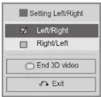 LG 55LX950N - Select Left/Right or Right/Left. - 1
