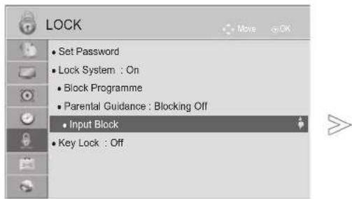 LG 55LX950N - EXTERNAL INPUT BLOCKING - 1