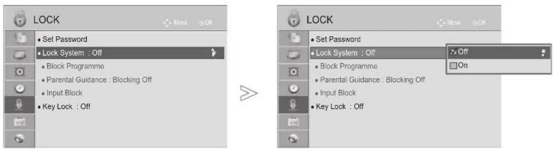 LG 55LX950N - SET PASSWORD & LOCK SYSTEM - 1