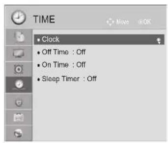 LG 55LX950N - CLOCK SETUP - 1