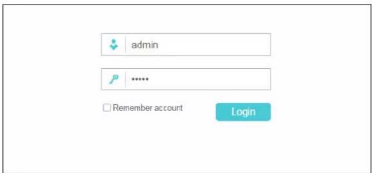 admin ...... Remember account Login