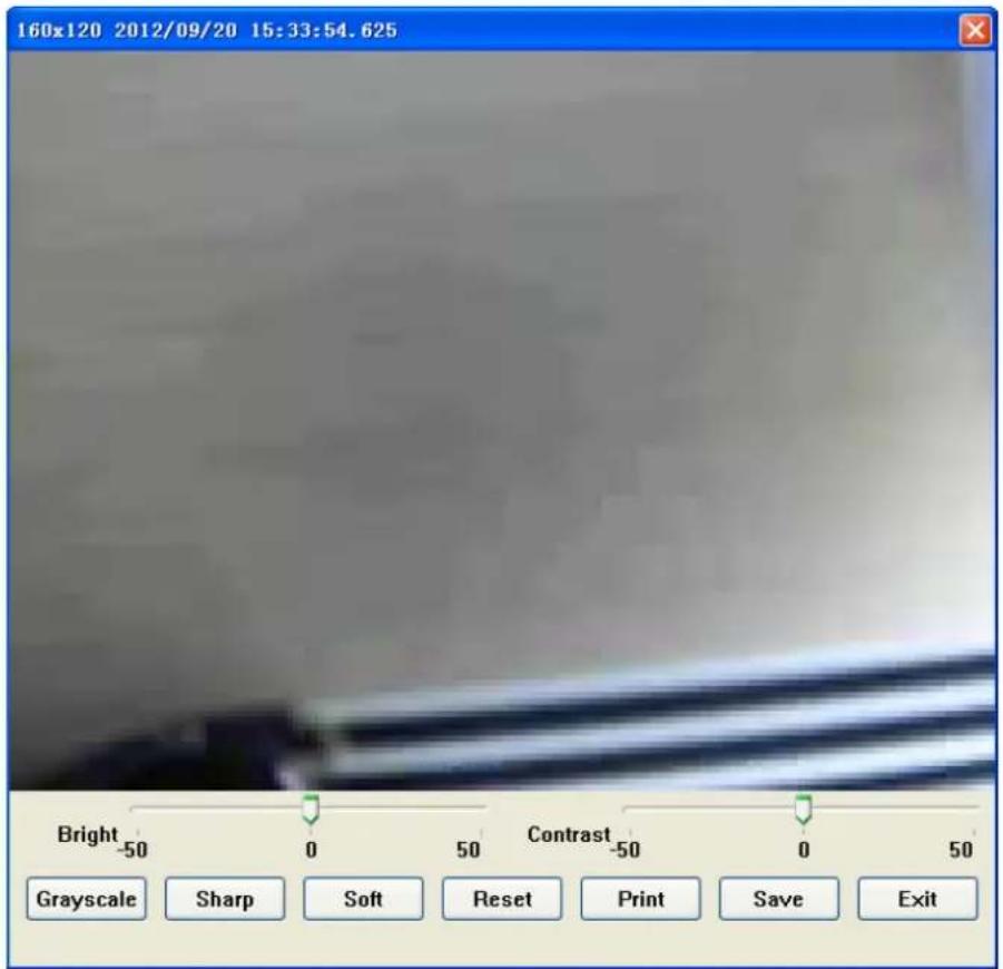 160x120 2012/09/20 15:33:54.625 Bright -50 0 50 Contrast -50 0 50 Grayscale Sharp Soft Reset Print Save Exit