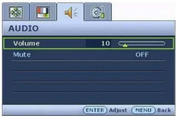 BENQ FP92E - Audio menu - 1